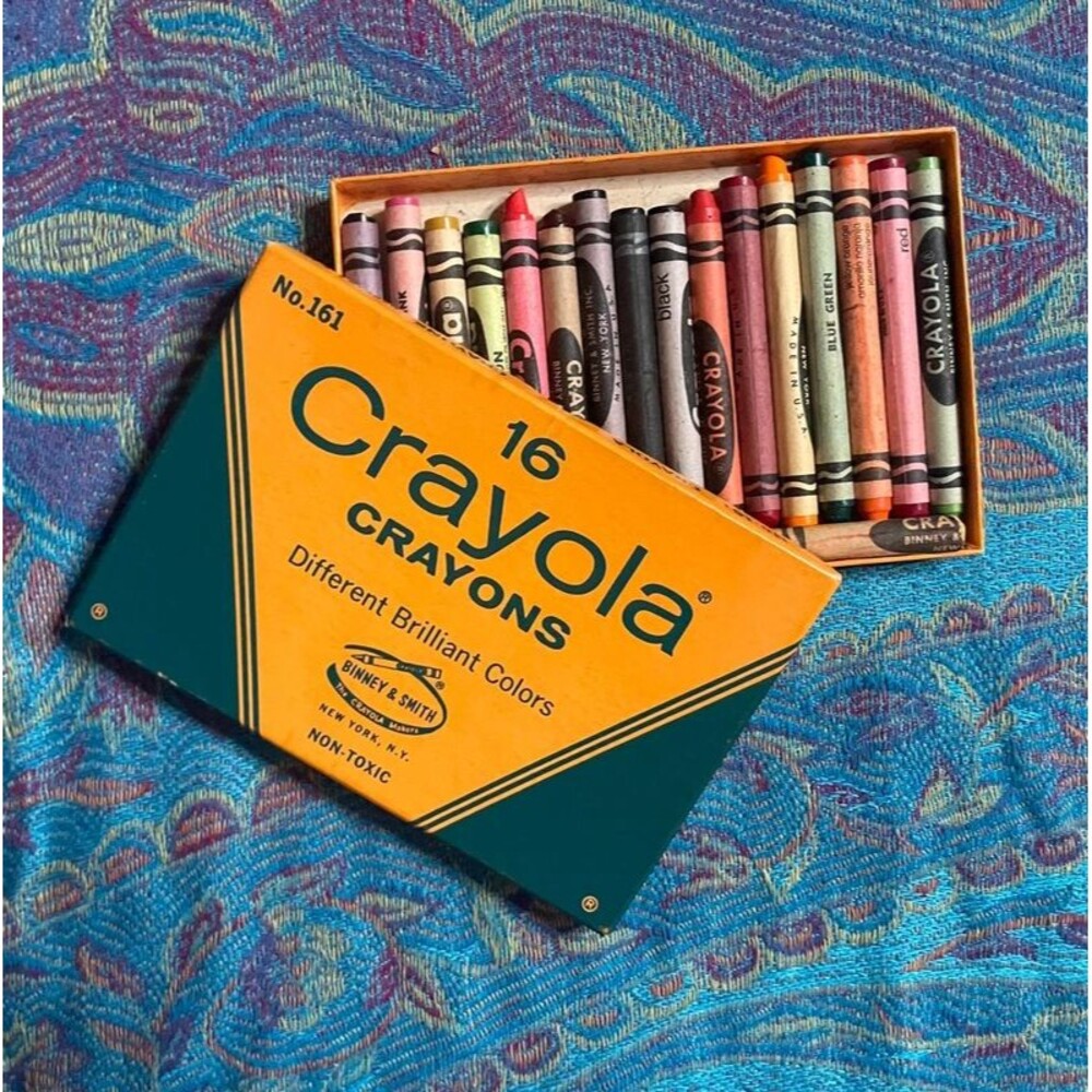 Vintage Crayola No. 161 Box of 16 Crayons – Binney & Smith
